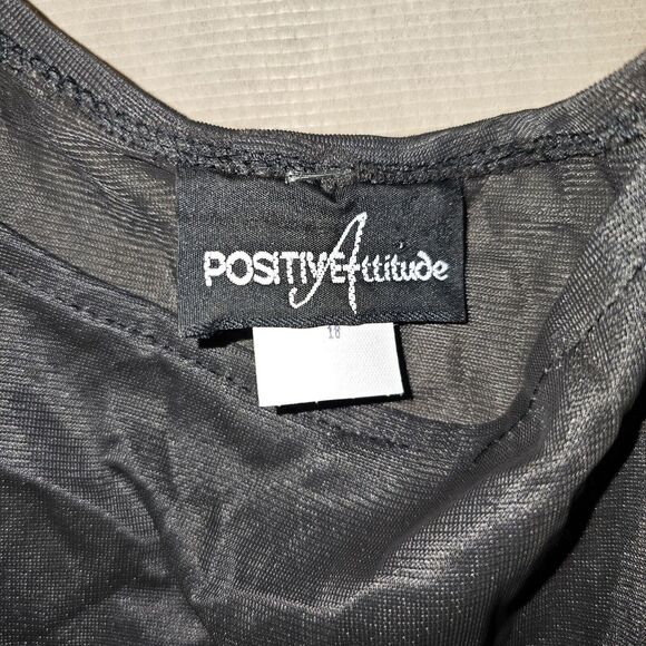 Positive Attitude Southwestern Mesh Maxi Dress Plus Size 18W Stretchy See Though - Picture 5 of 10